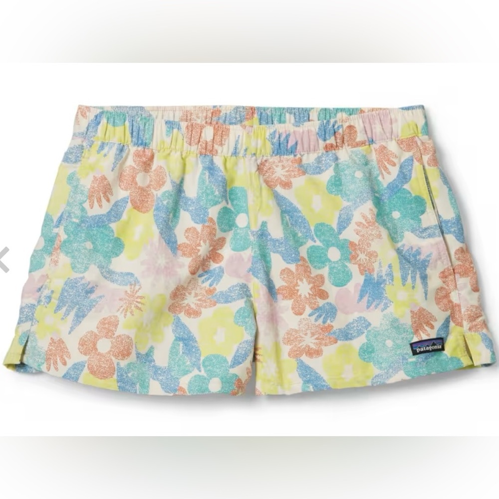 Patagonia Barely Baggies Shorts Womens Size L 2.5" Inseam Channeling Spring